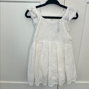 GAP White Eyelet Baby Dress